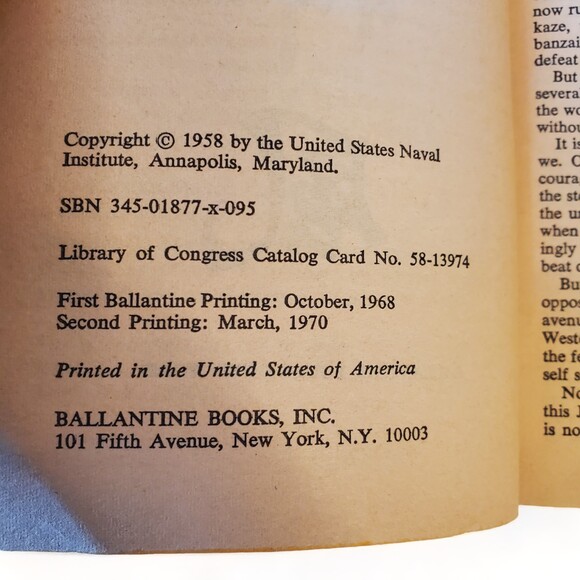 VTG 1970 Mass Market Paperback The Divine Wind: Japan's Kamikaze Force in WWII - Picture 8 of 16